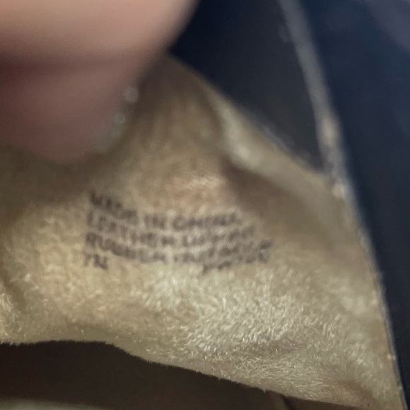 Michael Michael Kors Sabrina Gold Chain Pebbled Leather Chelsea Boot Dark Brown - Picture 11 of 11